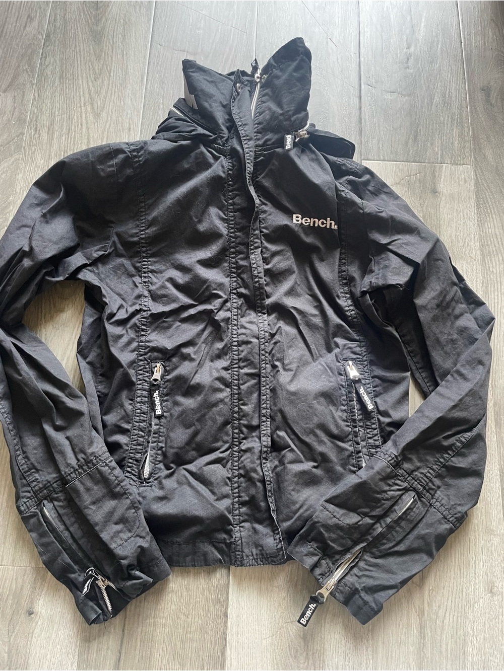 Bench Black Women's Hooded Utility Jacket